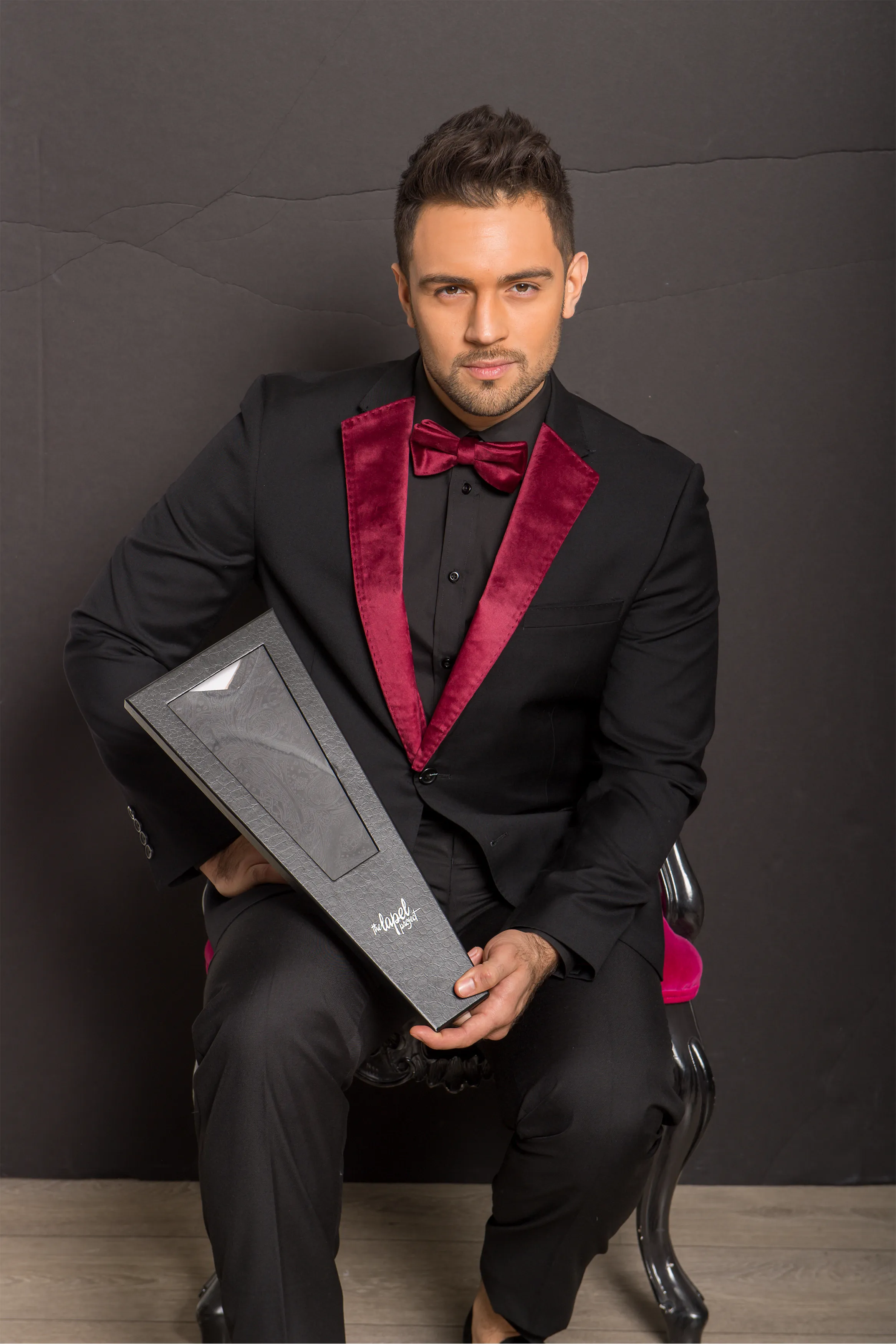Burgundy Velvet Lapels
