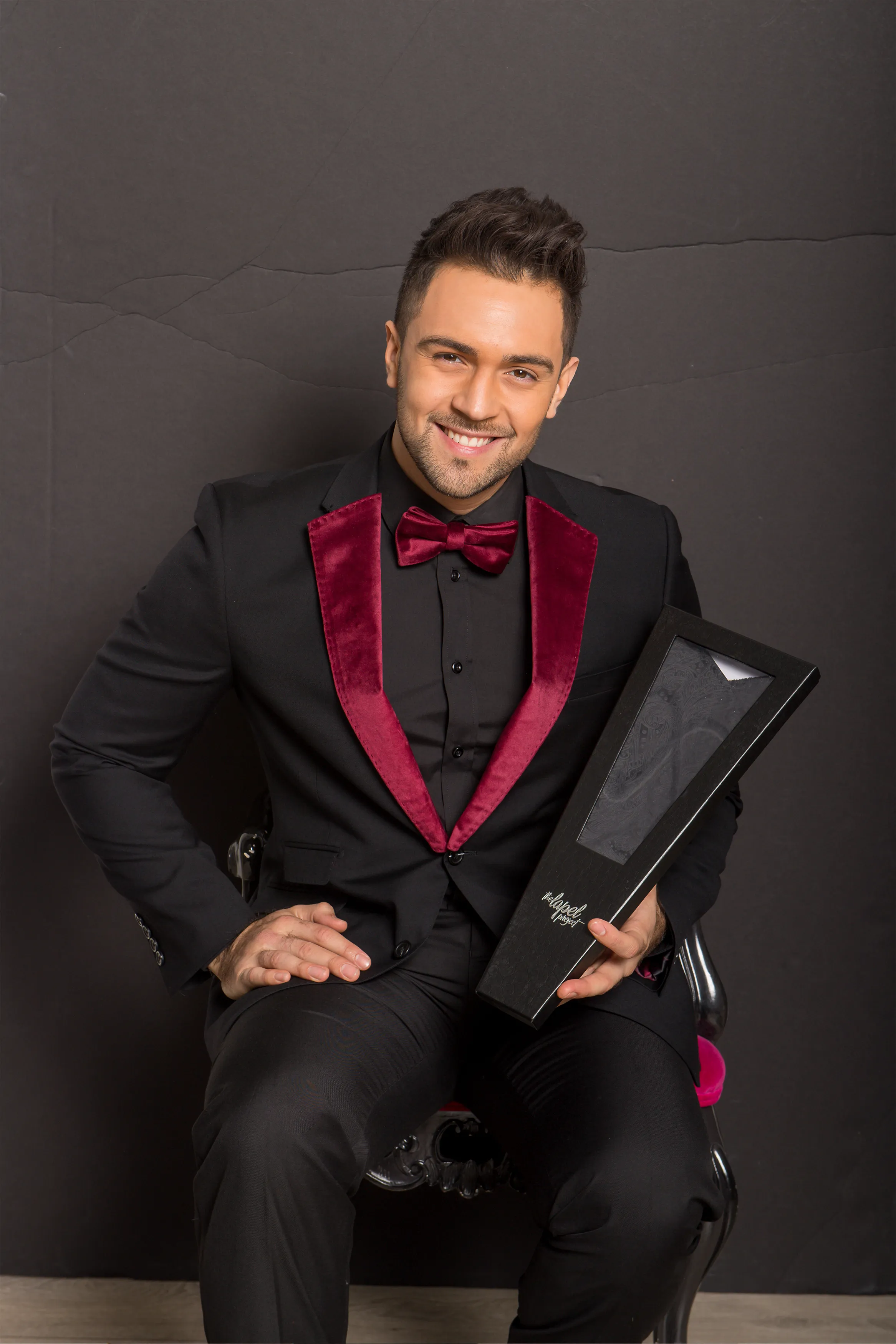 Burgundy Velvet Lapels