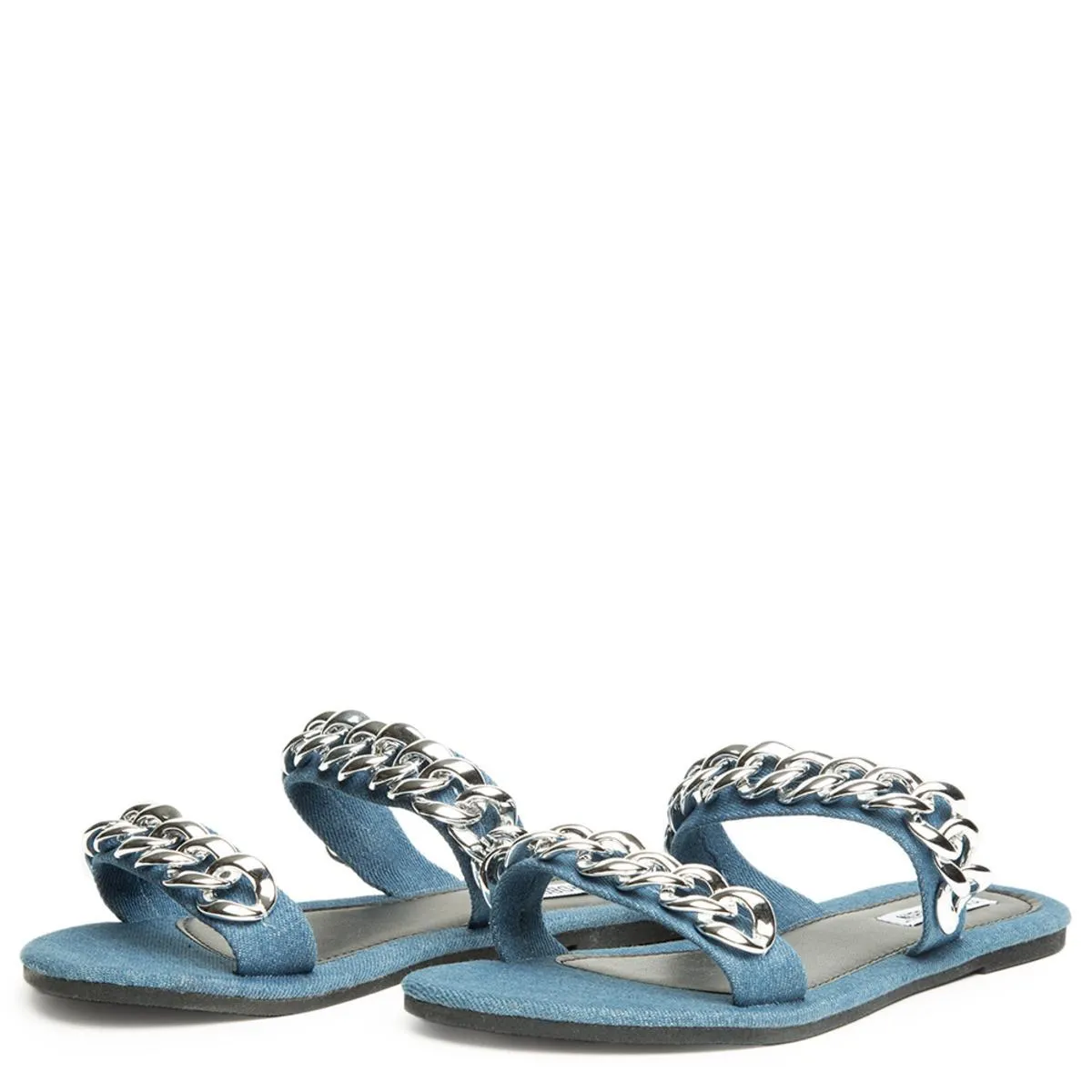 Cape Robbin Leela-8 Denim Sandal Denim Blue