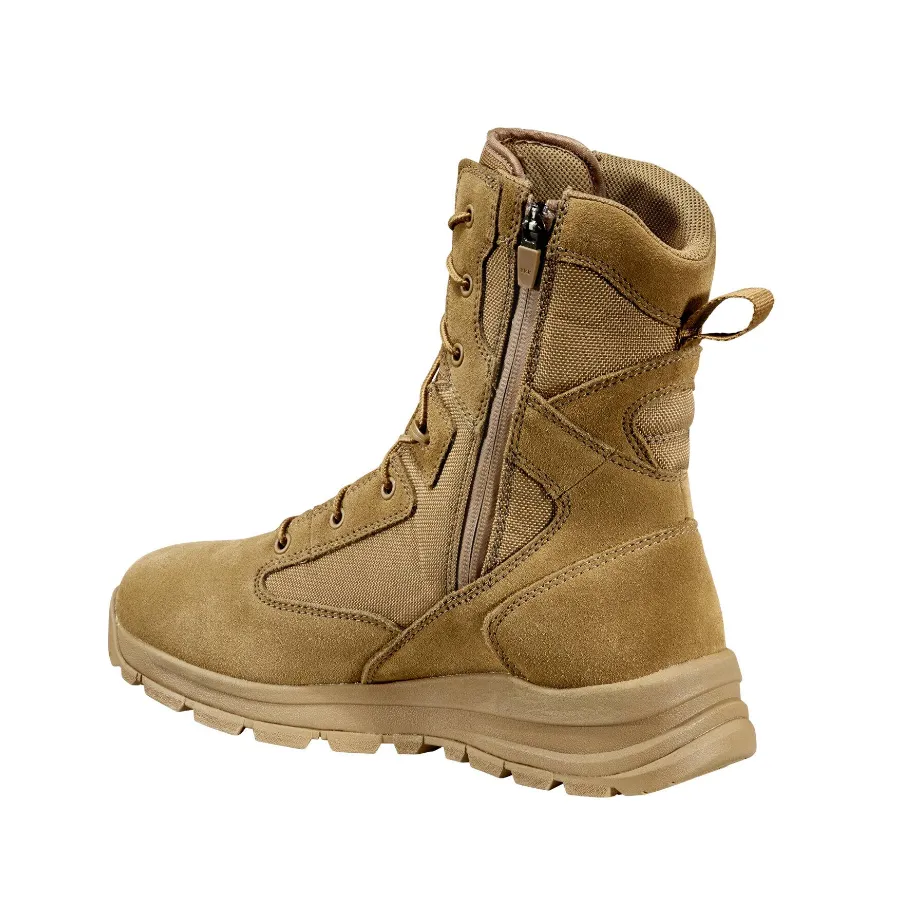 Carhartt Men's Gilmore 8" Soft Toe Waterproof Side Zip Hiker Boot- Khaki - FH8022 -M
