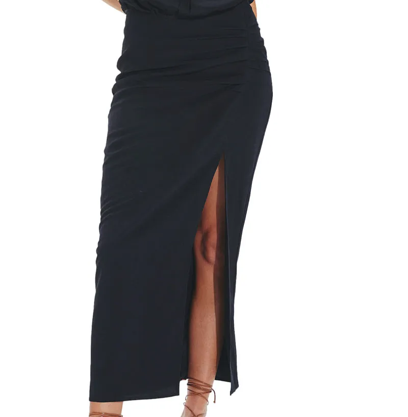 Celine Detail Blouse-Clara Long Skirt ::RET