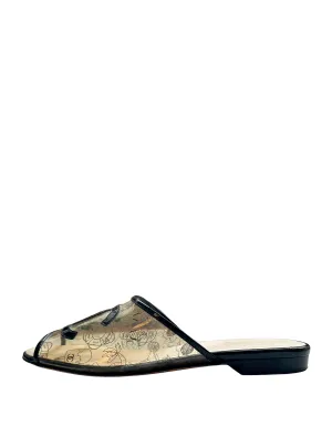 Chanel 2019 Printed PVC CC Logo Slides sz 40C