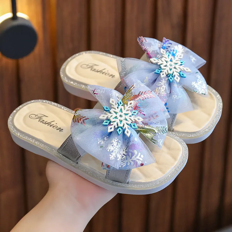 Children's Slippers Summer Home Indoor Non-Slip Girls' Baby Outdoor Fashion Soft Bottom Infant Princess Style Sandals