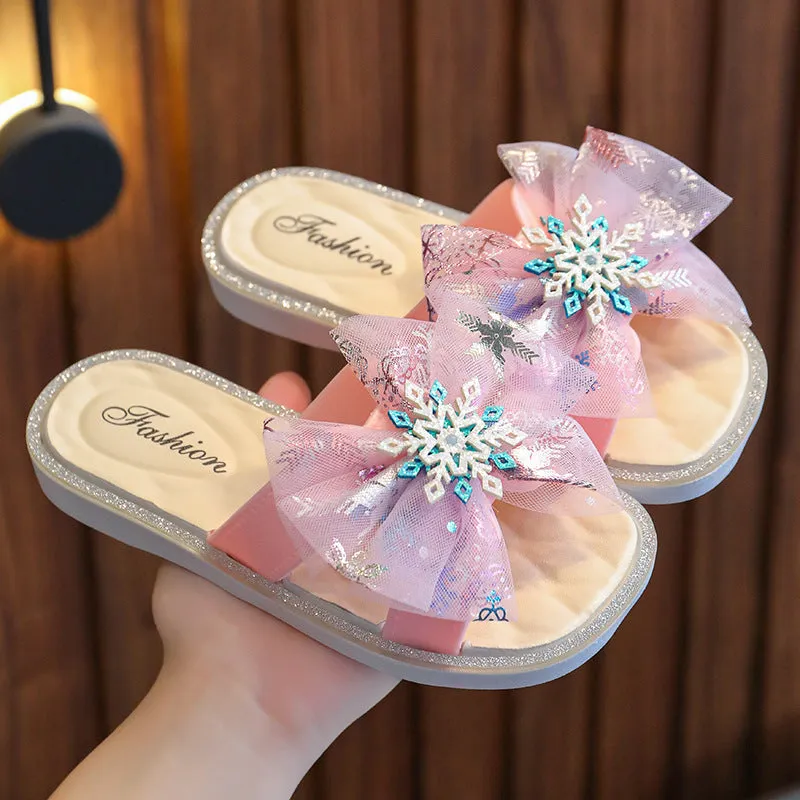 Children's Slippers Summer Home Indoor Non-Slip Girls' Baby Outdoor Fashion Soft Bottom Infant Princess Style Sandals