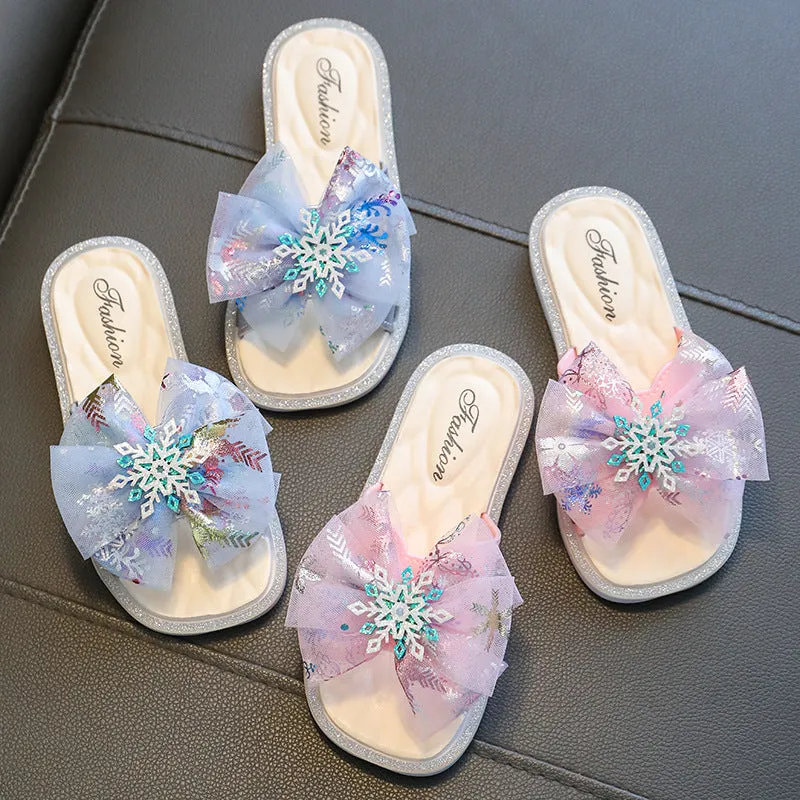 Children's Slippers Summer Home Indoor Non-Slip Girls' Baby Outdoor Fashion Soft Bottom Infant Princess Style Sandals