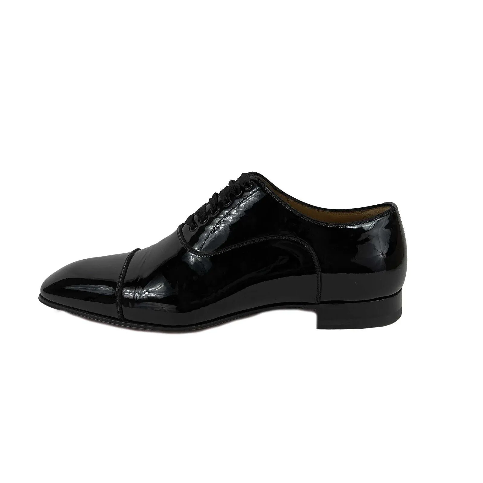 Christian Louboutin - Greggo Flat Patent Tuxedo Shoe -Size 42 US 9 New w/ Box