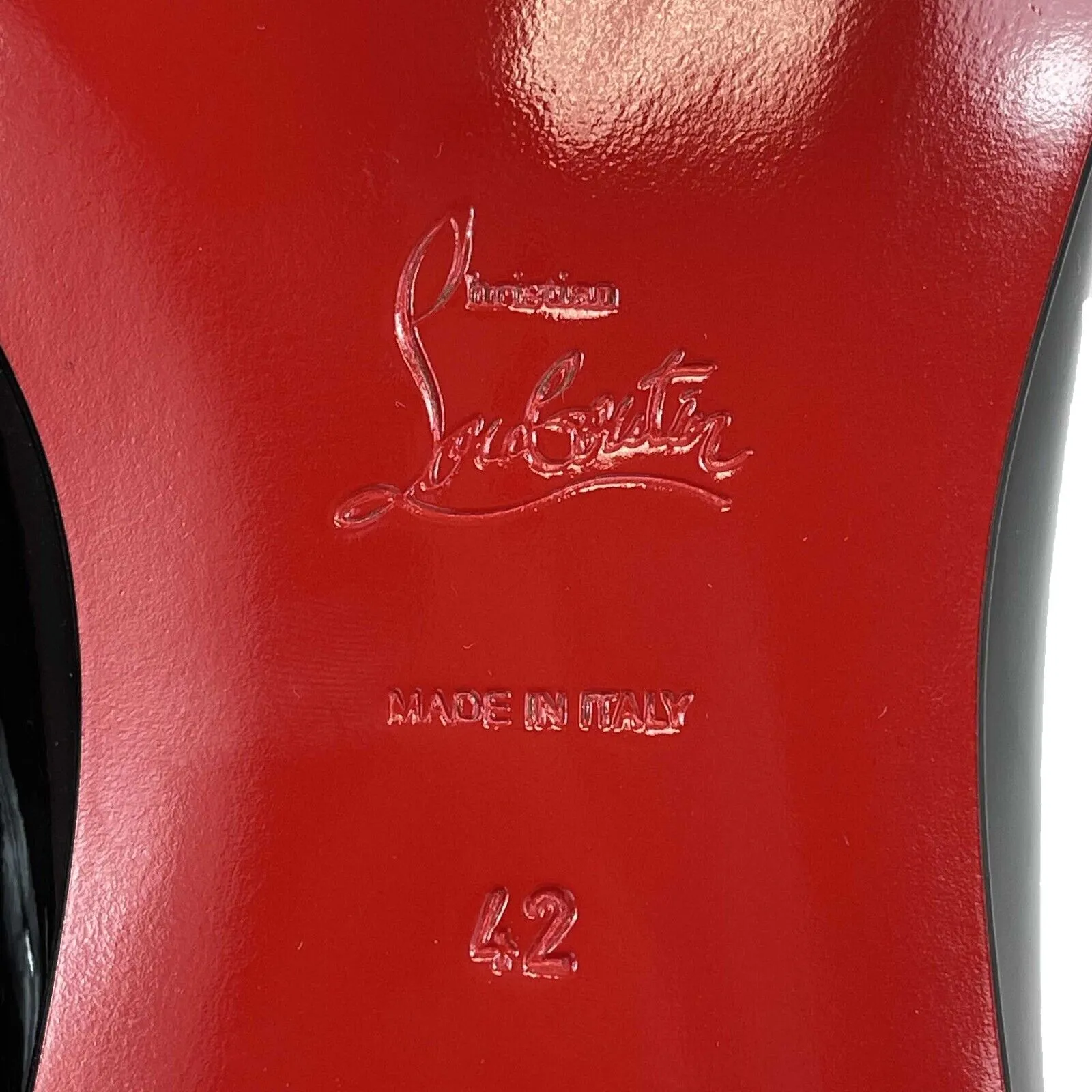 Christian Louboutin - Greggo Flat Patent Tuxedo Shoe -Size 42 US 9 New w/ Box