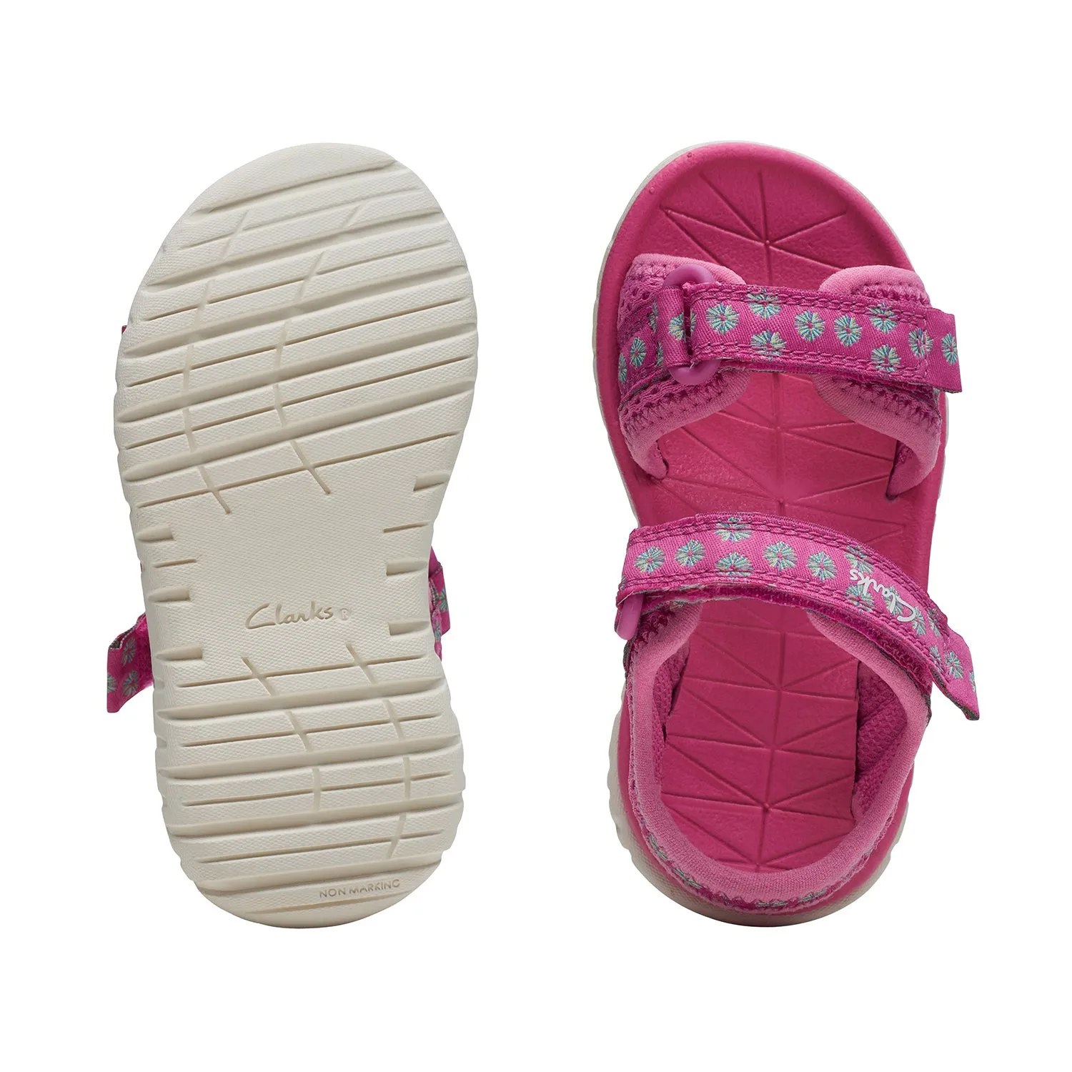 CLARKS GIRLS SURFINGTIDE TODDLER. (STANDARD FIT)