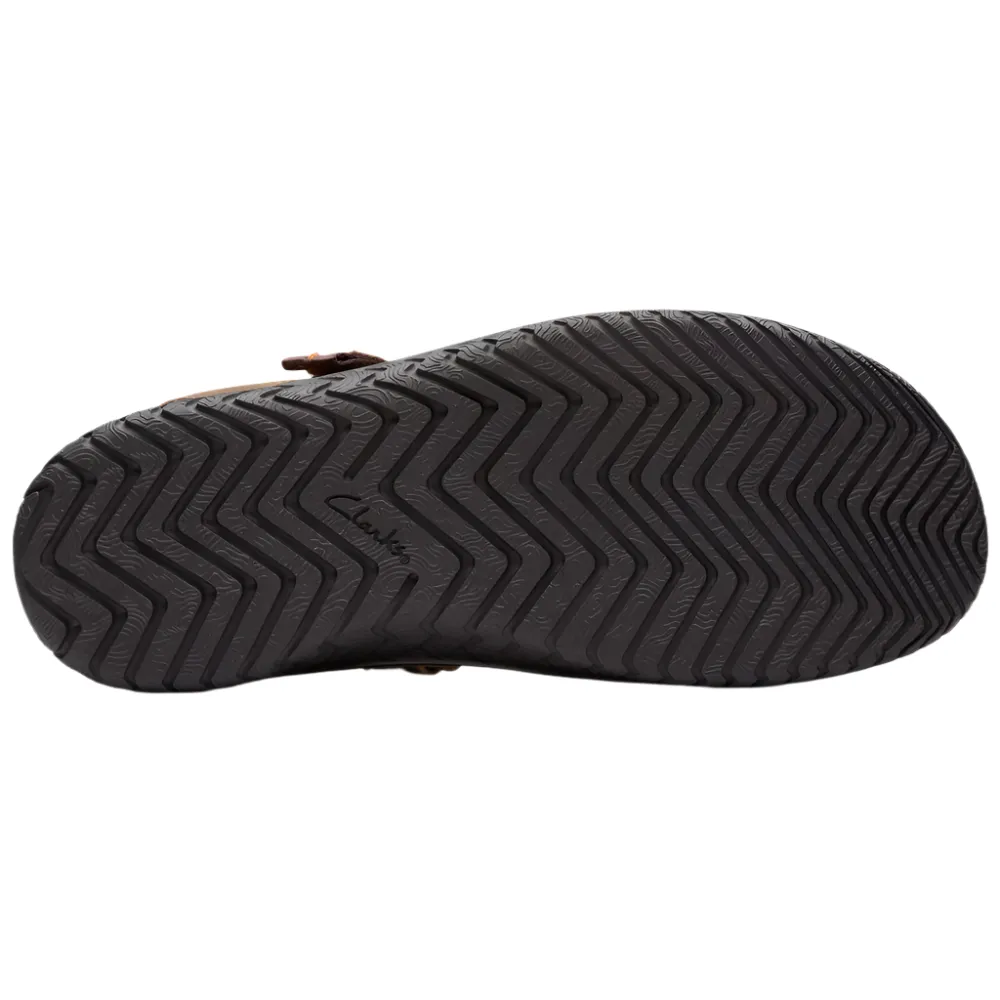 Clarks Wesley Shore Beeswax Leather Sandals