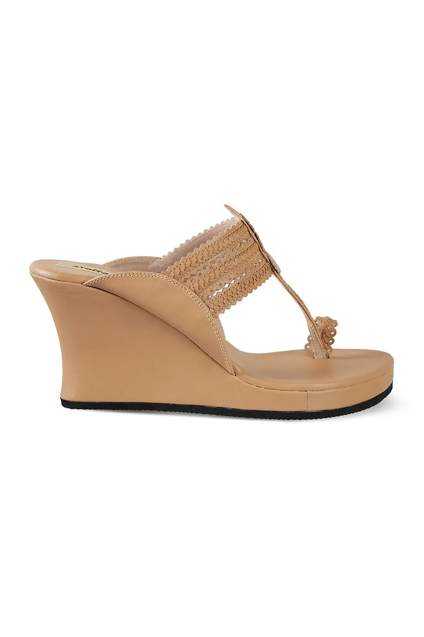 Classic High K Wedge Taupe