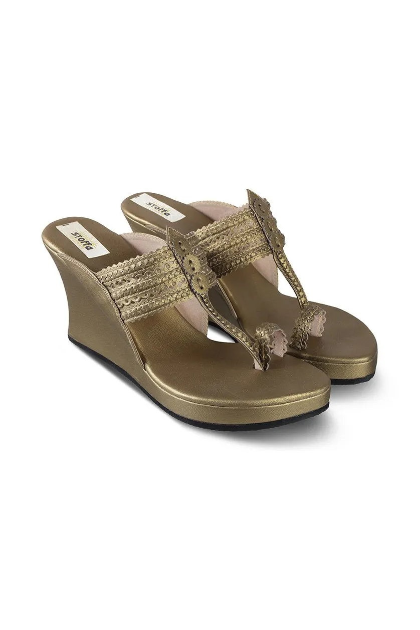 Classic High K Wedge Taupe