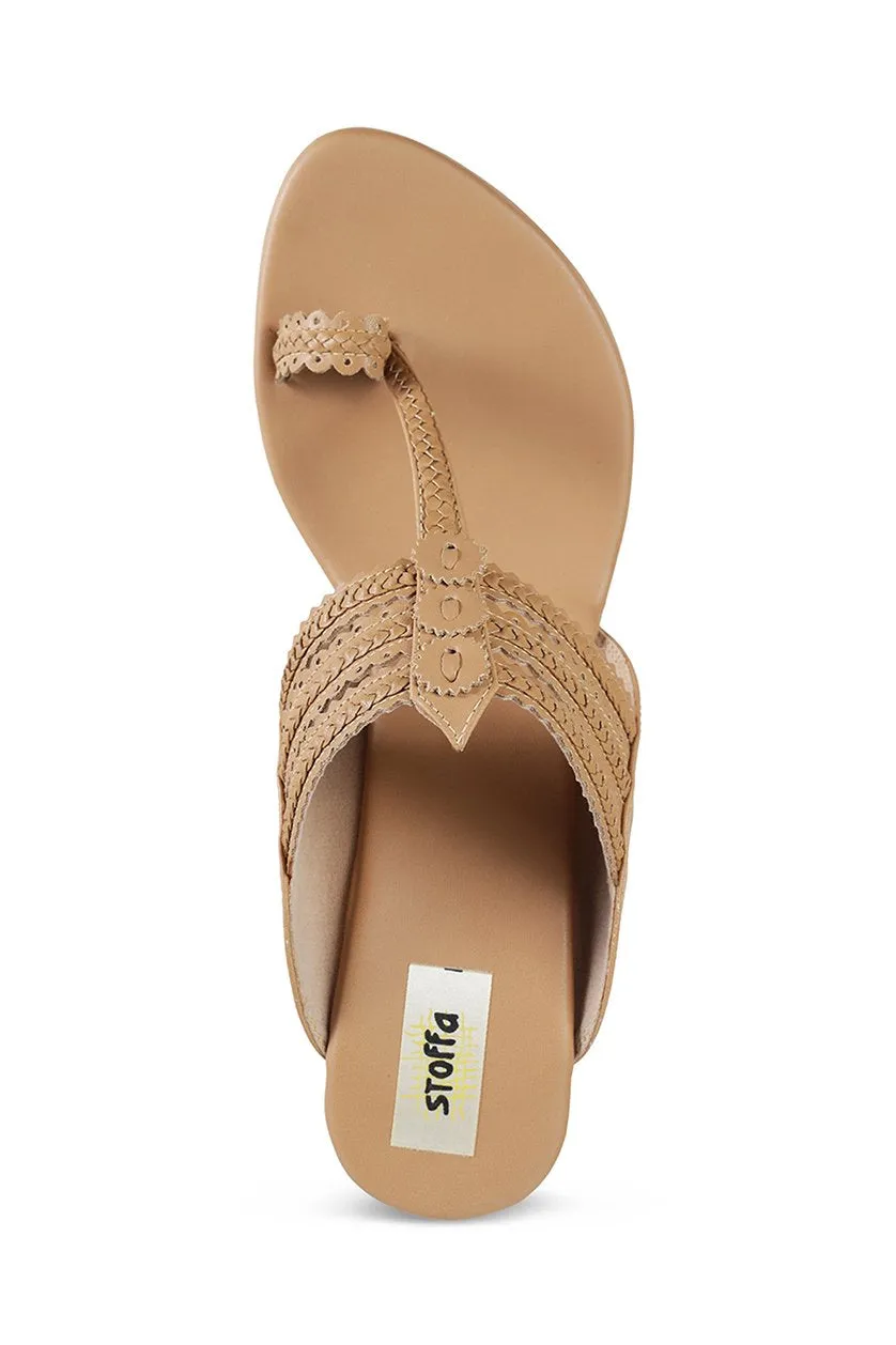 Classic High K Wedge Taupe