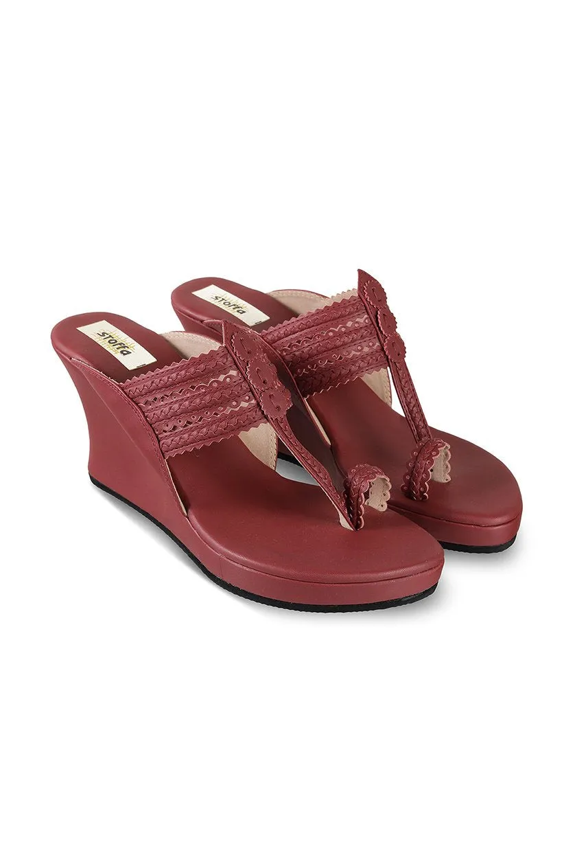 Classic High K Wedge Taupe