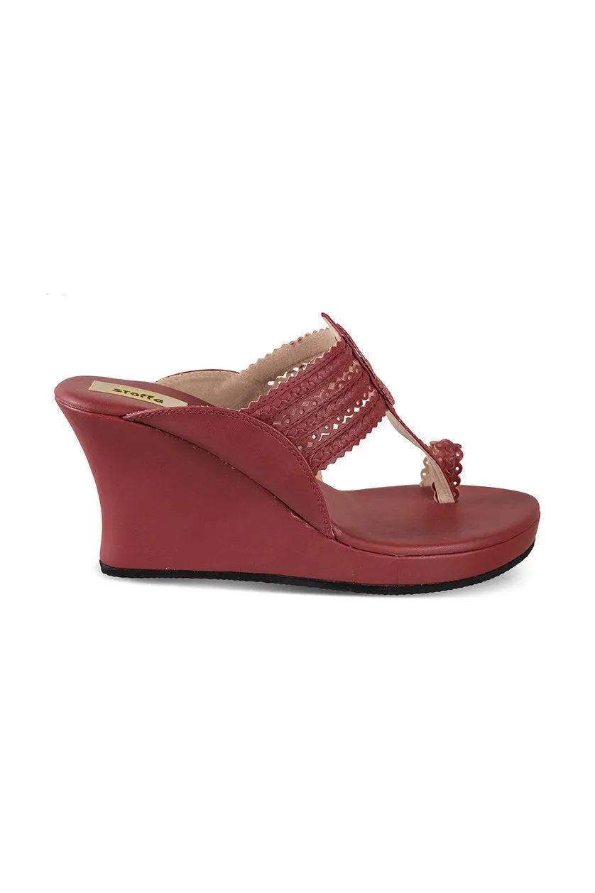 Classic High K Wedge Taupe