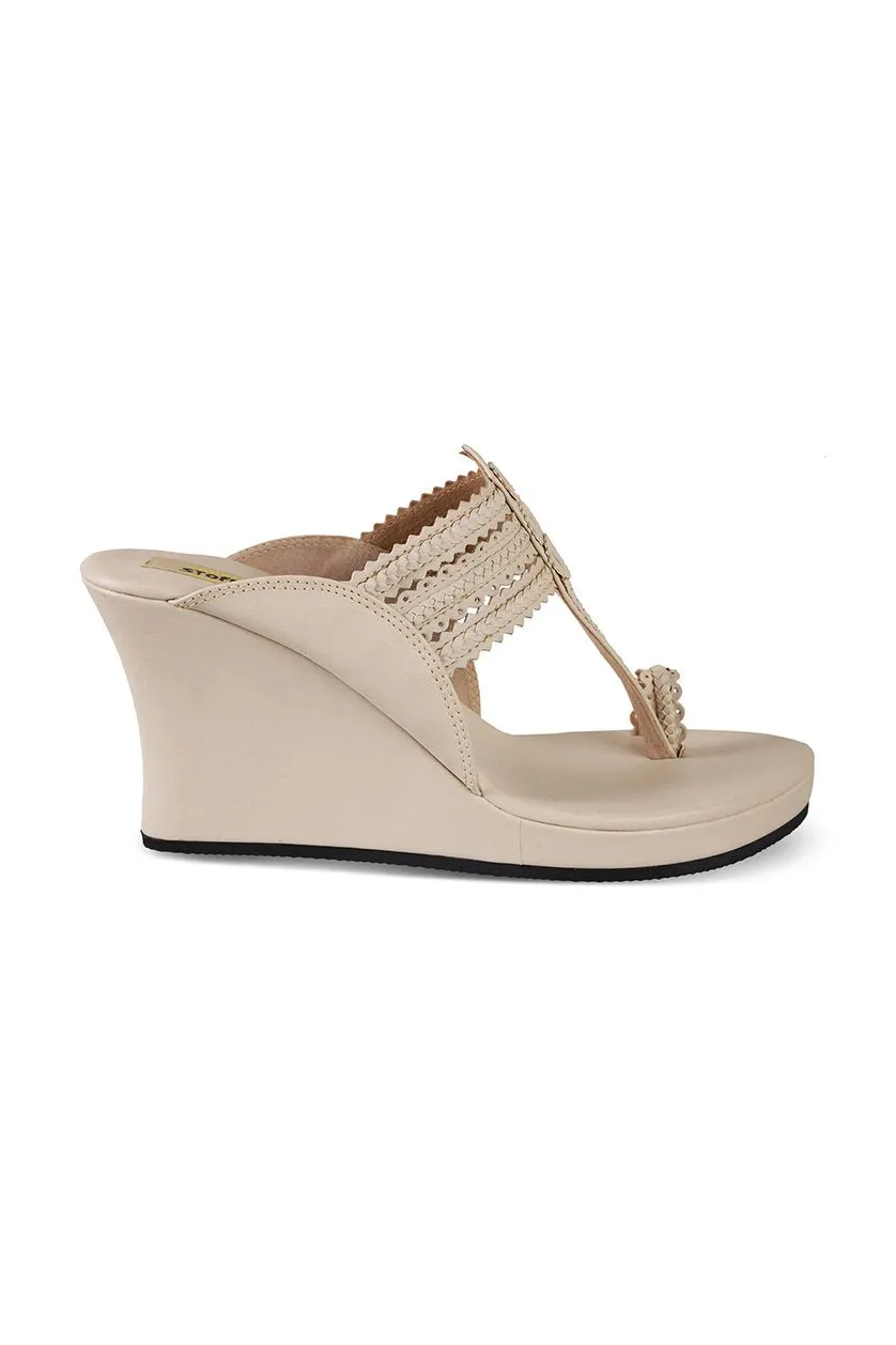 Classic High K Wedge Taupe