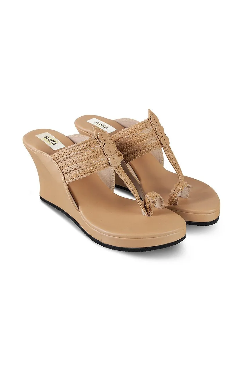 Classic High K Wedge Taupe