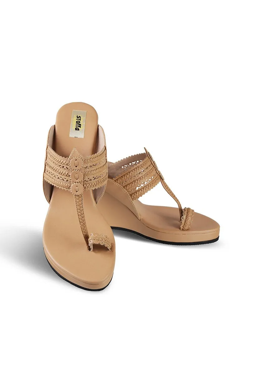 Classic High K Wedge Taupe