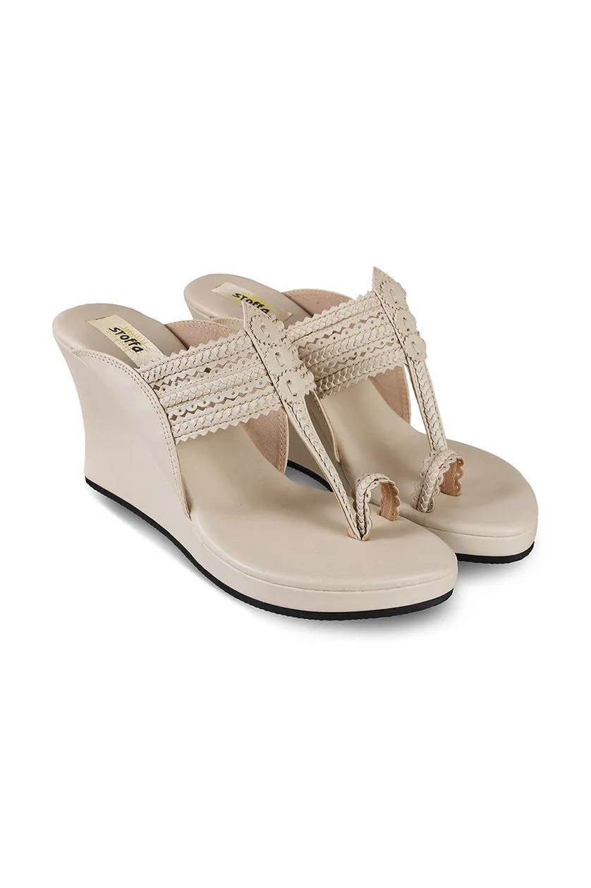 Classic High K Wedge Taupe