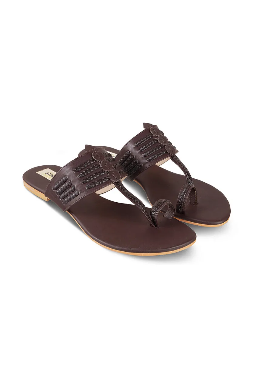 Classic K Flats Dark Grey