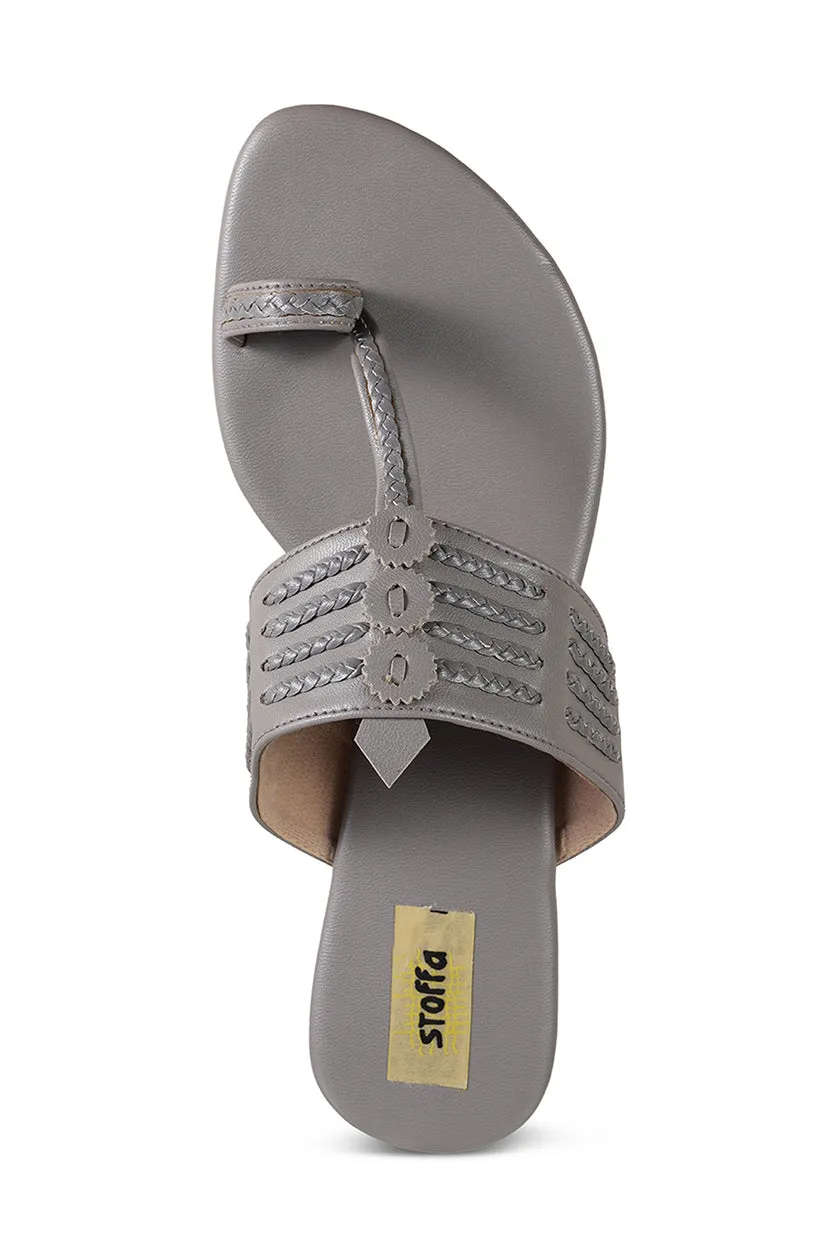 Classic K Flats Dark Grey