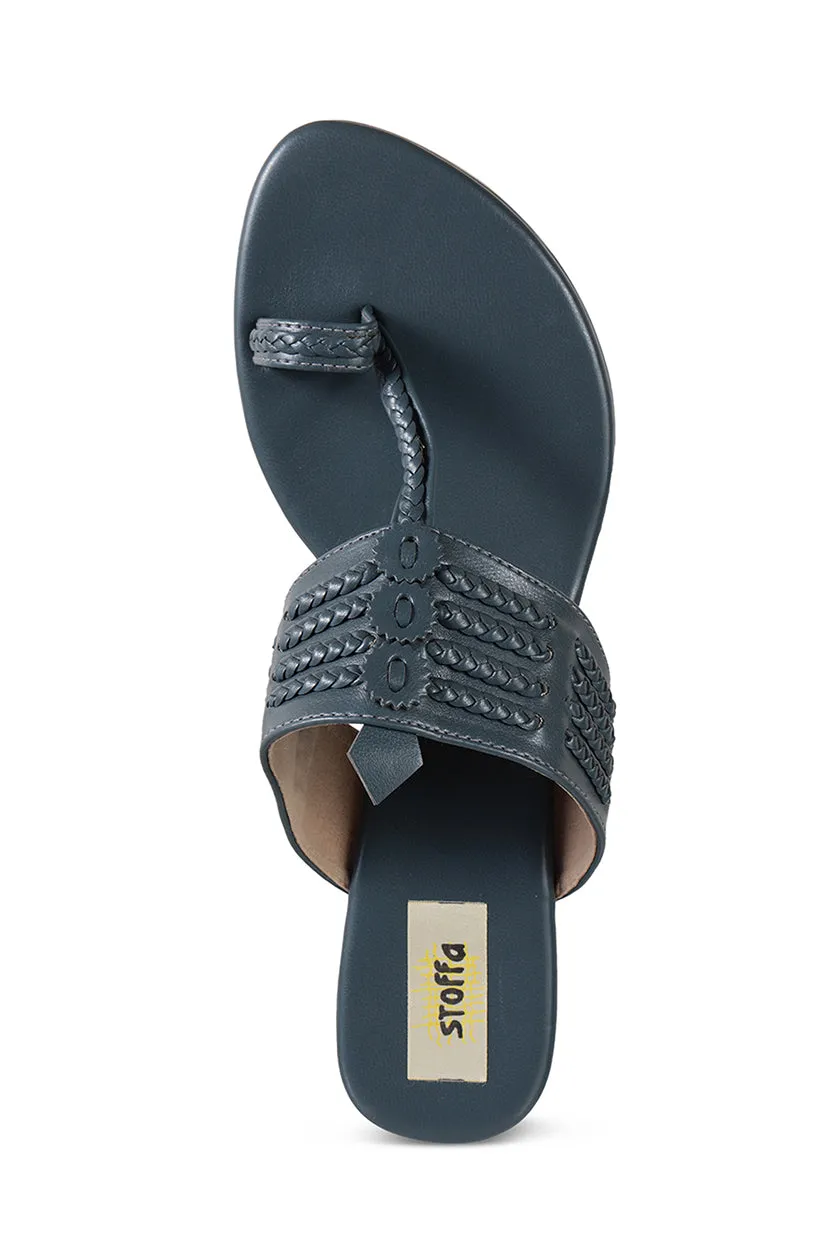 Classic K Flats Dark Grey