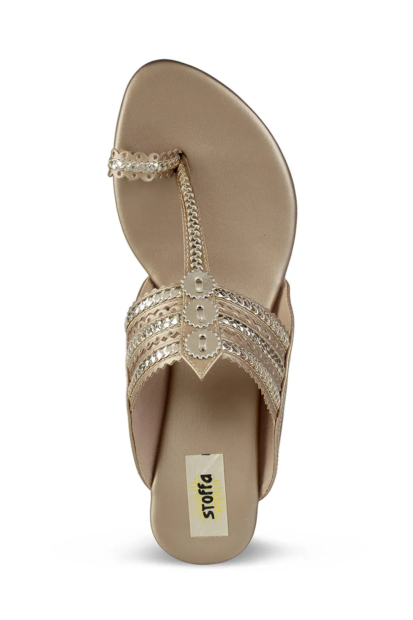 Classic Low K Wedge Champagne