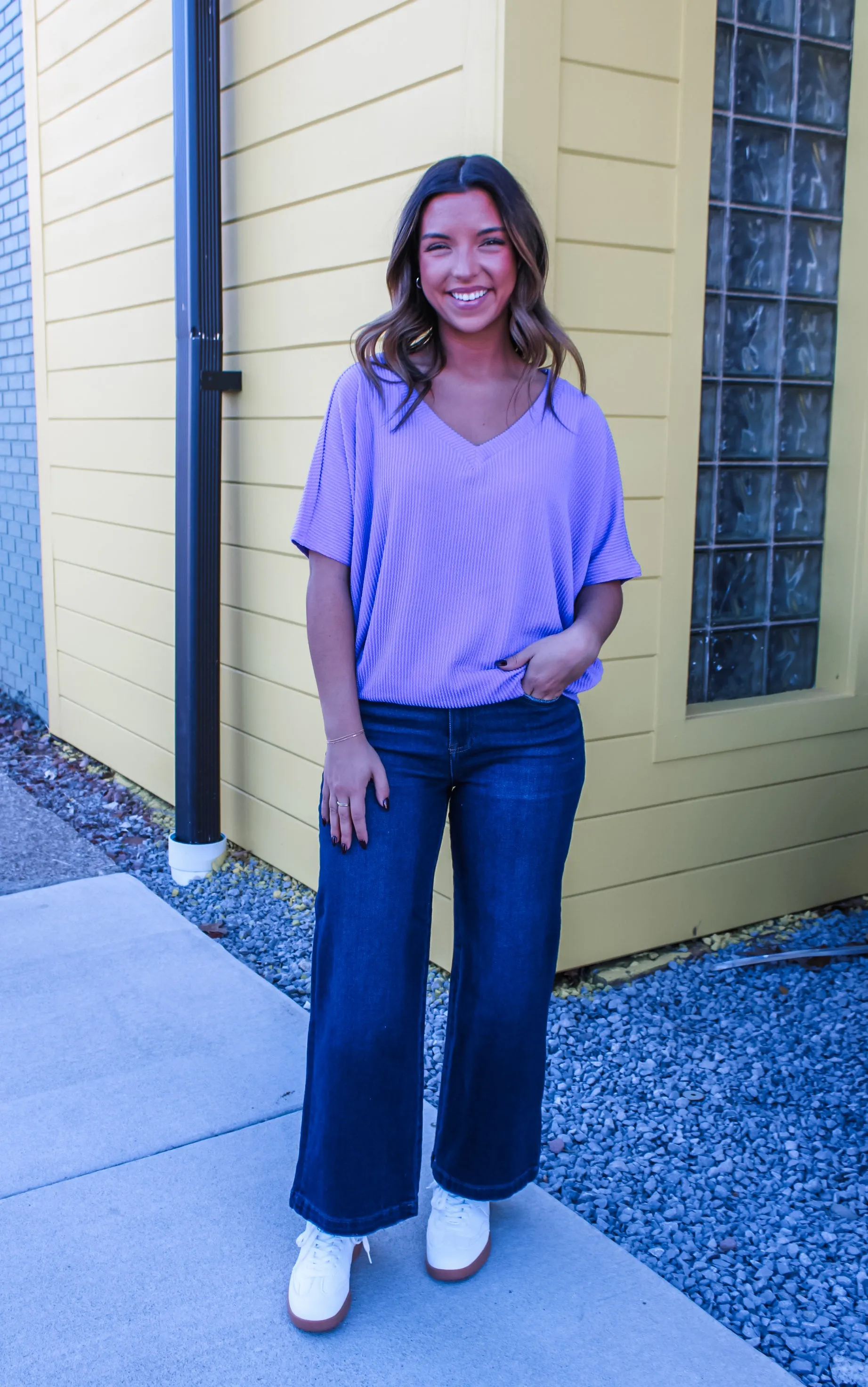 Color Crush V-Neck • Lavender