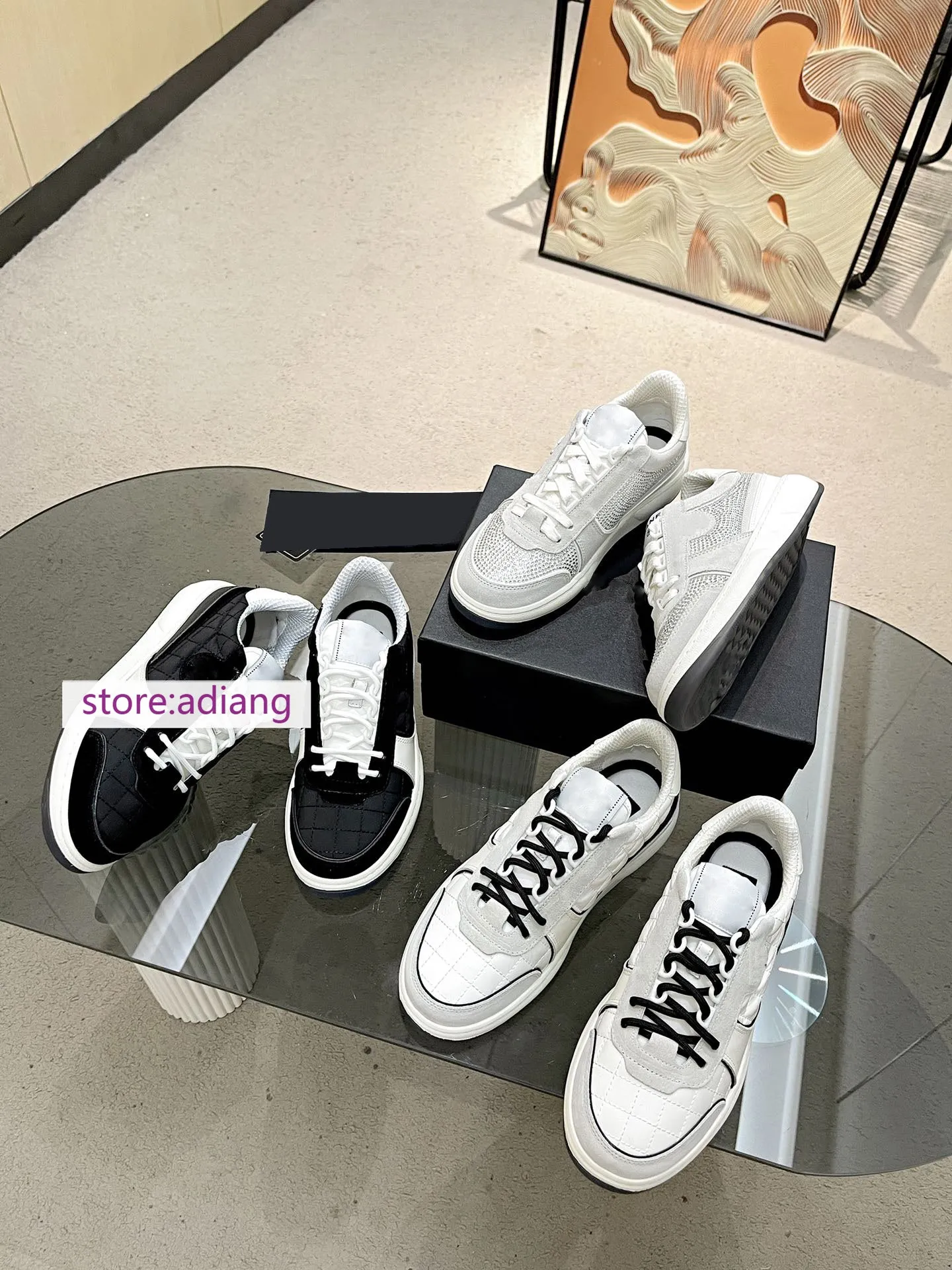 cow leathe casual shoes lace up comfort flats classic women 35-42 men 39-45 2022