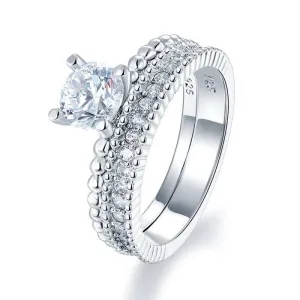 Created Diamante 2-Pcs Engagement Ring Set 1 Ct
