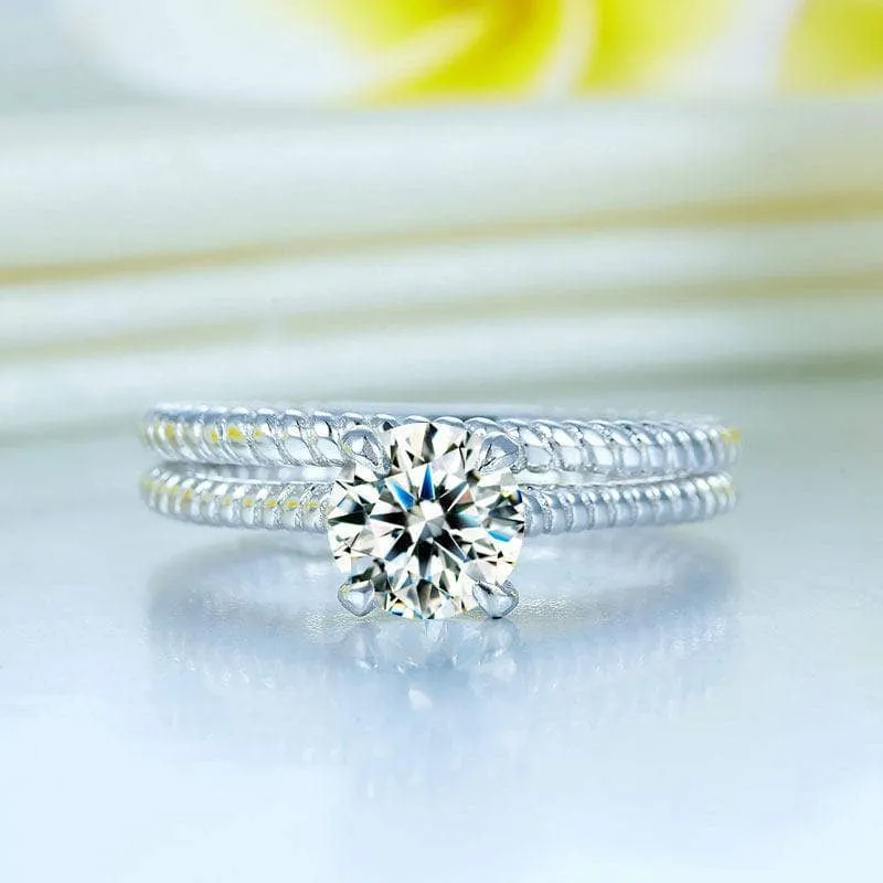 Created Diamond Engagement 2-PC Twist Solitaire Ring Set