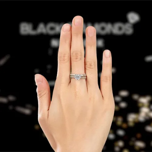 Created Diamond Engagement 2-PC Twist Solitaire Ring Set