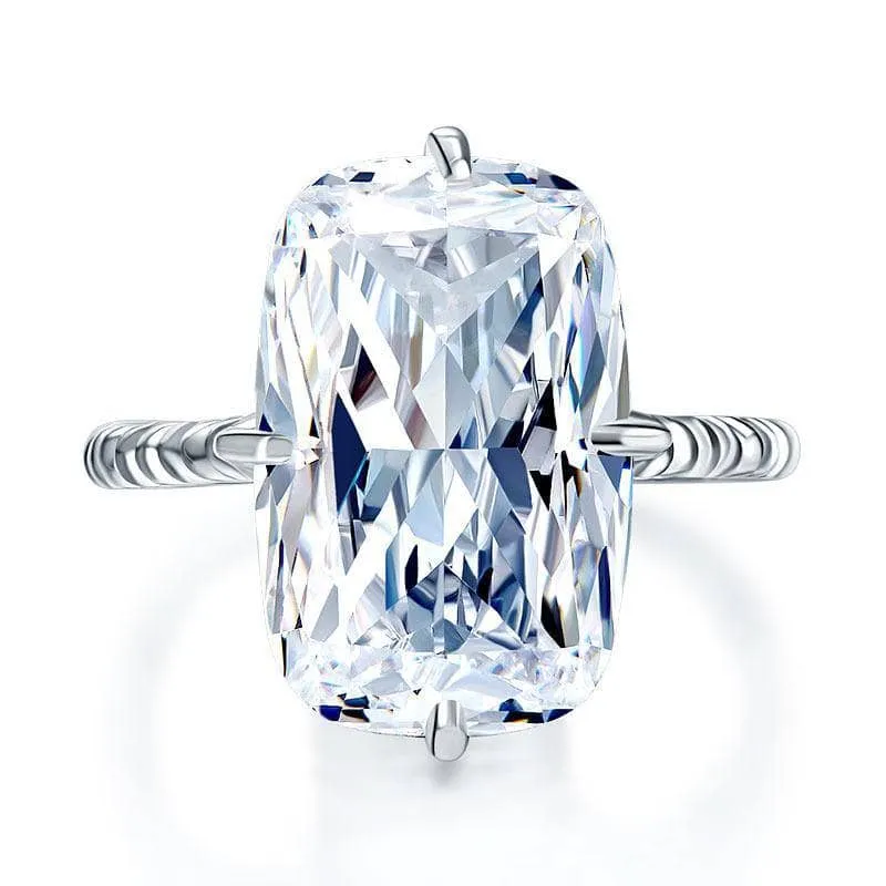 Created Diamond Luxury Solitaire 8.5 Carat Engagement Ring