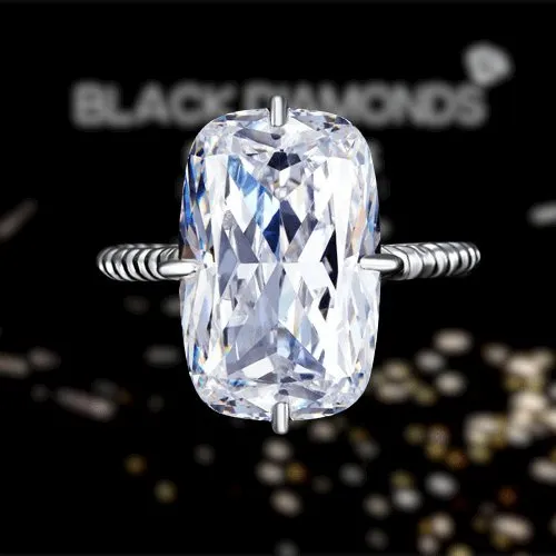 Created Diamond Luxury Solitaire 8.5 Carat Engagement Ring