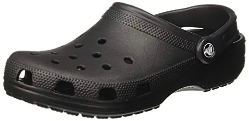 crocs Unisex Adult Classic Black Clog-8 Men/ 9 UK Women (M9W11) (10001-001)