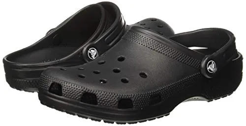 crocs Unisex Adult Classic Black Clog-8 Men/ 9 UK Women (M9W11) (10001-001)