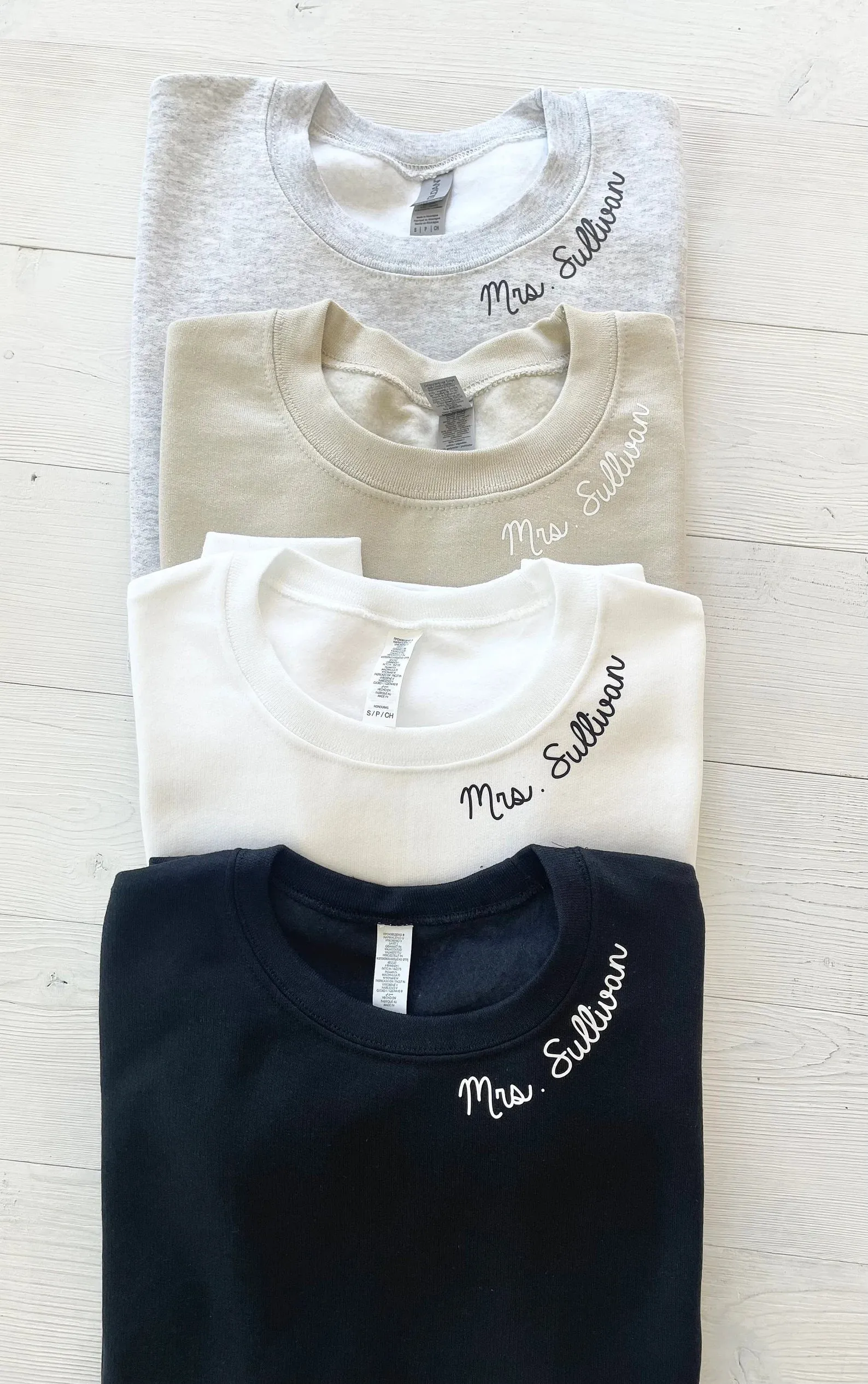 Custom Collar Engagement Gift Sweatshirt