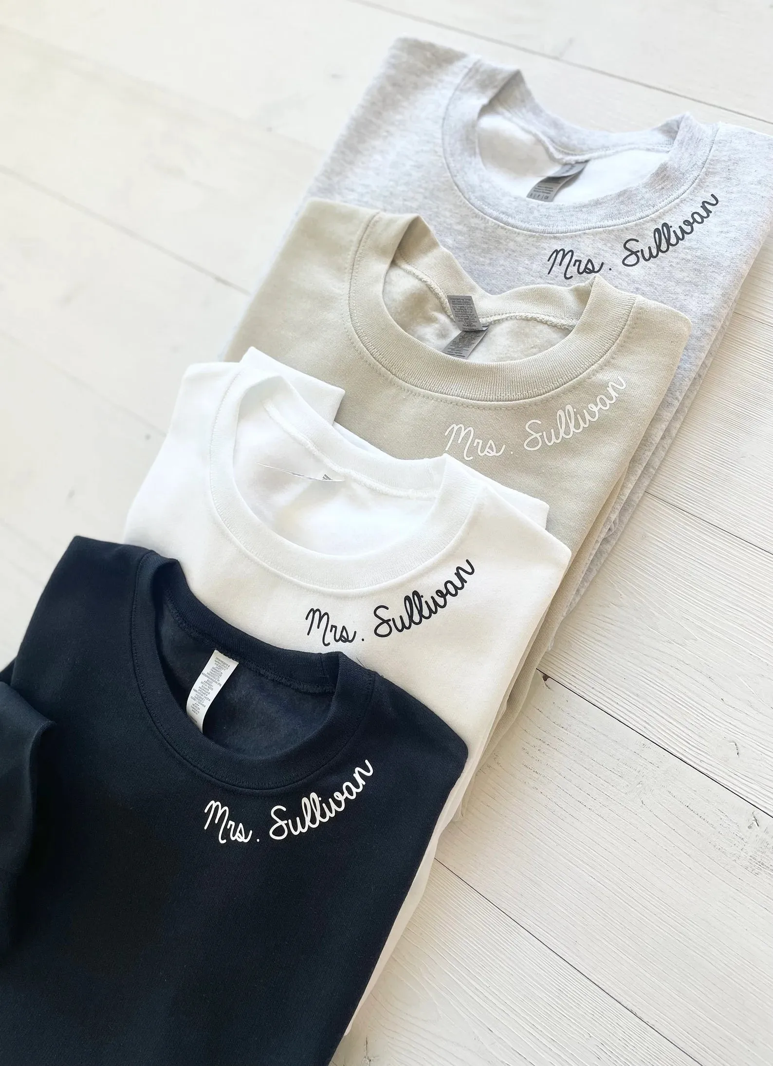 Custom Collar Engagement Gift Sweatshirt