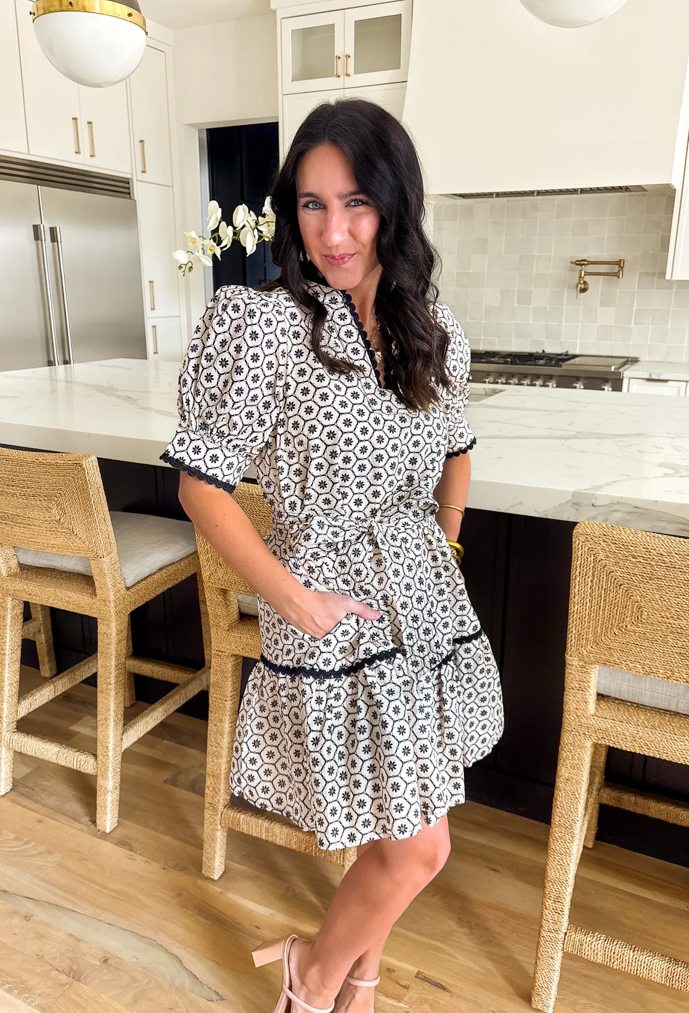 Date Night In France Floral Dress
