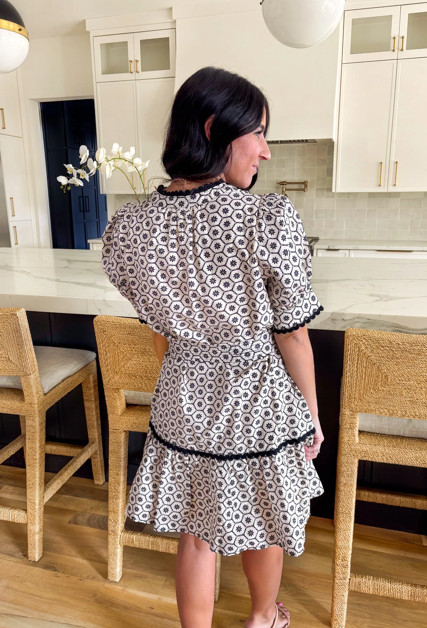 Date Night In France Floral Dress