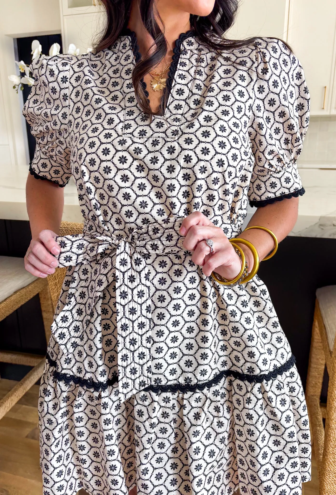 Date Night In France Floral Dress