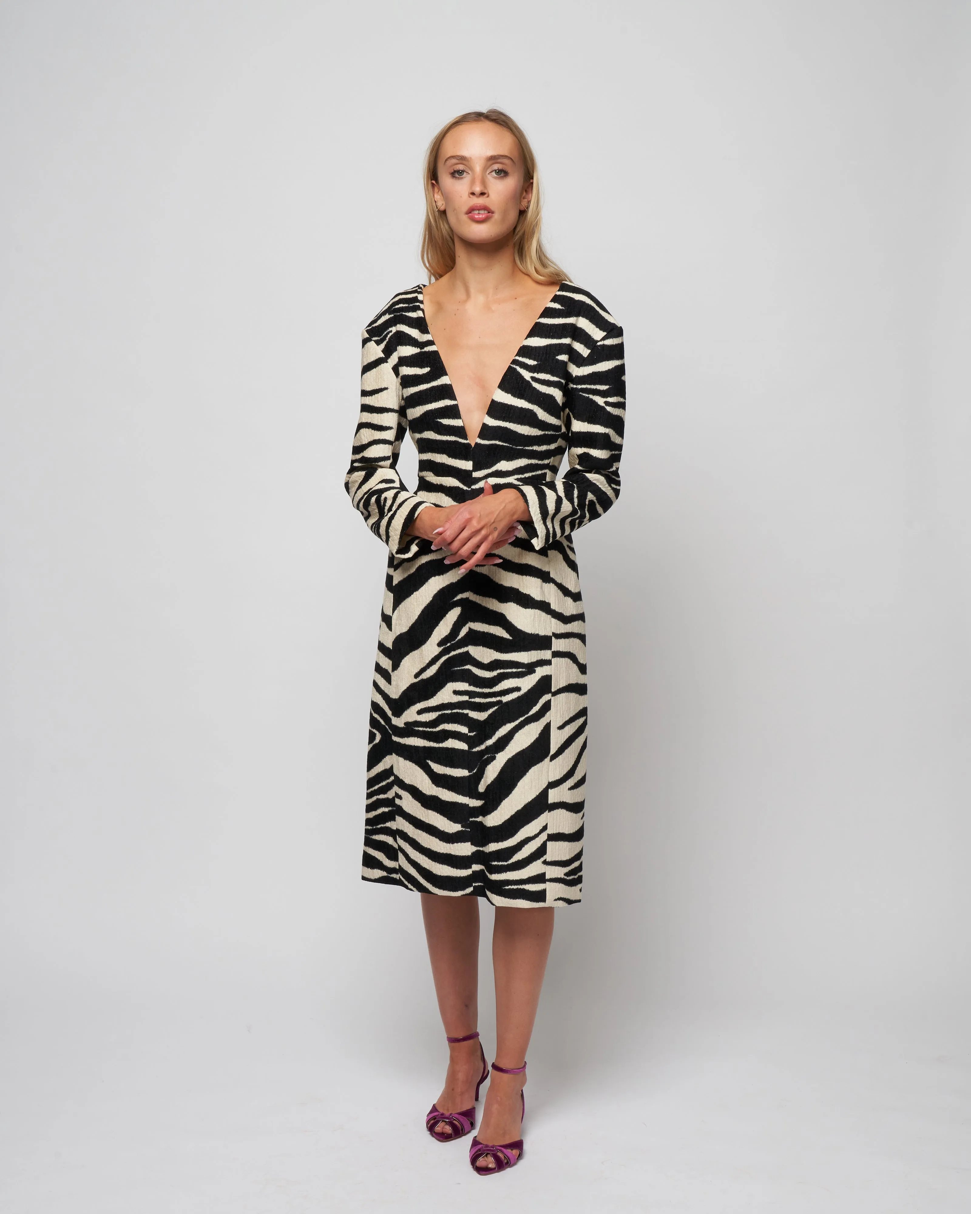 debra dress - ecru