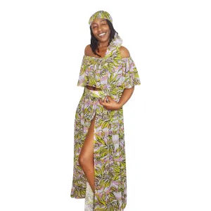 Deep Purple Sea Chiffon Long Skirt
