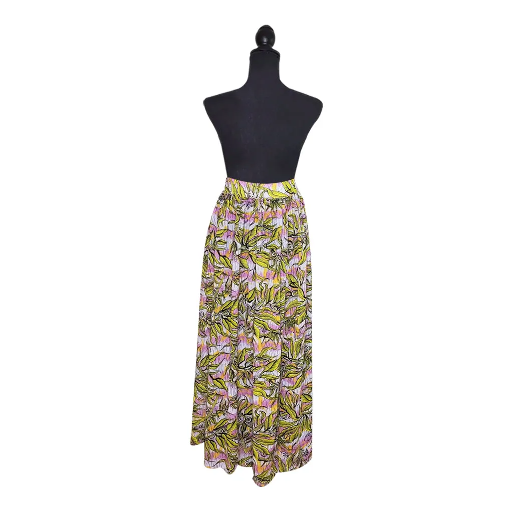 Deep Purple Sea Chiffon Long Skirt