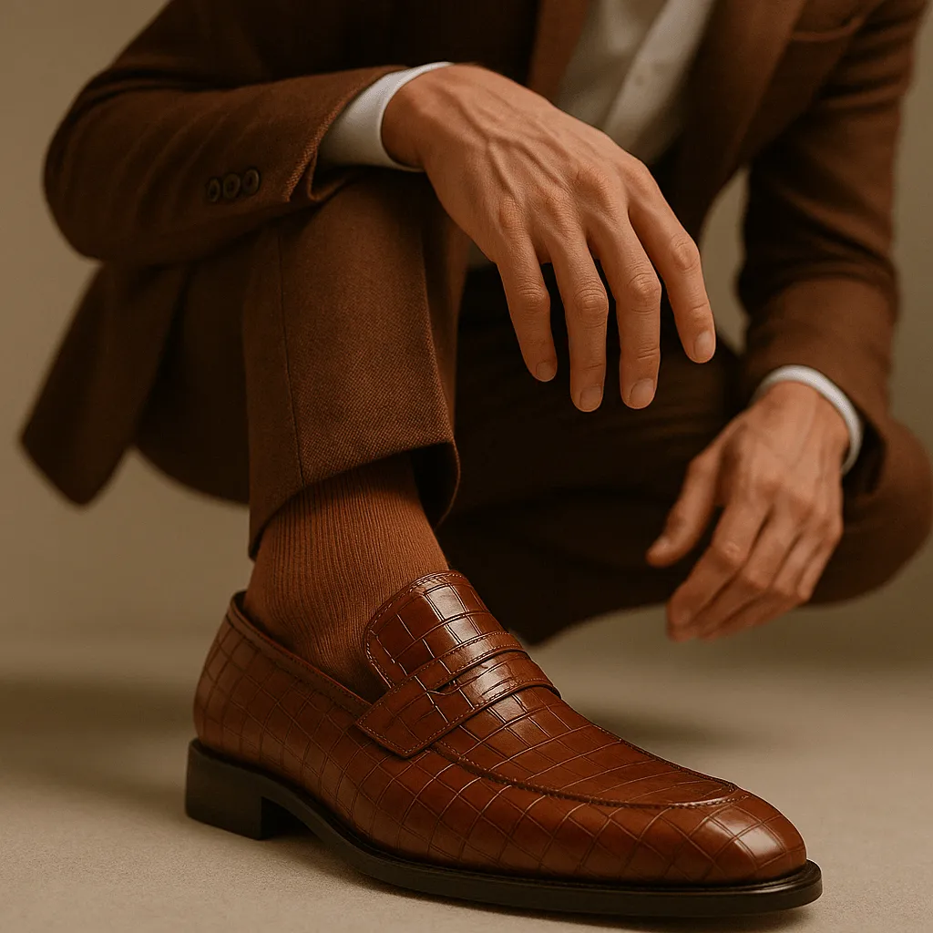Domoir | Alligator Leather Loafers