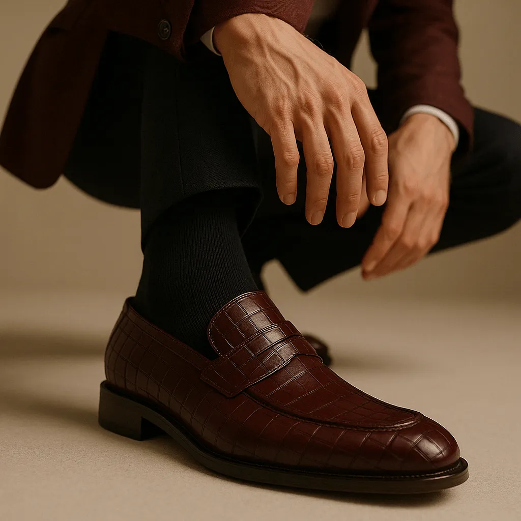 Domoir | Alligator Leather Loafers