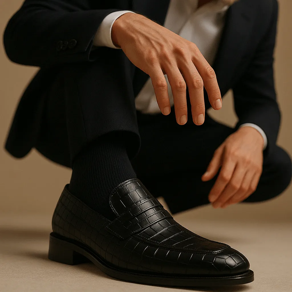 Domoir | Alligator Leather Loafers