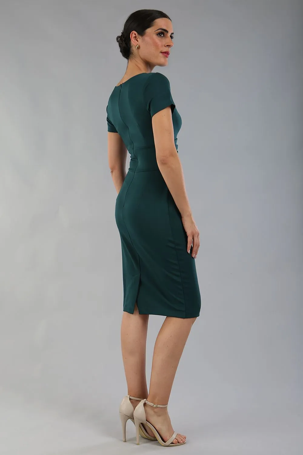Donna Short Sleeved Pencil Dress