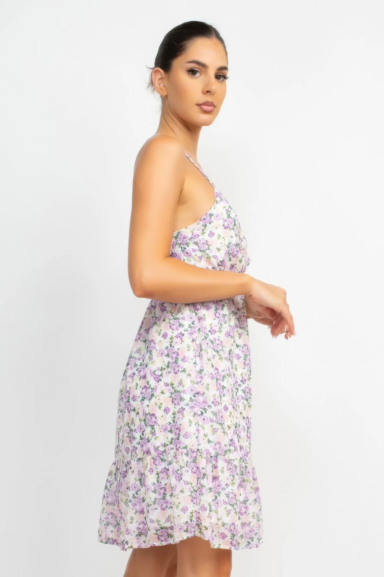 Double Strap Back Mini Dress
