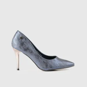 Dress Court Shoe Mid Blue 01638