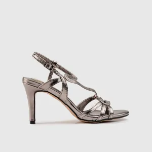 Dress Evening Sandal 01607 Pewter